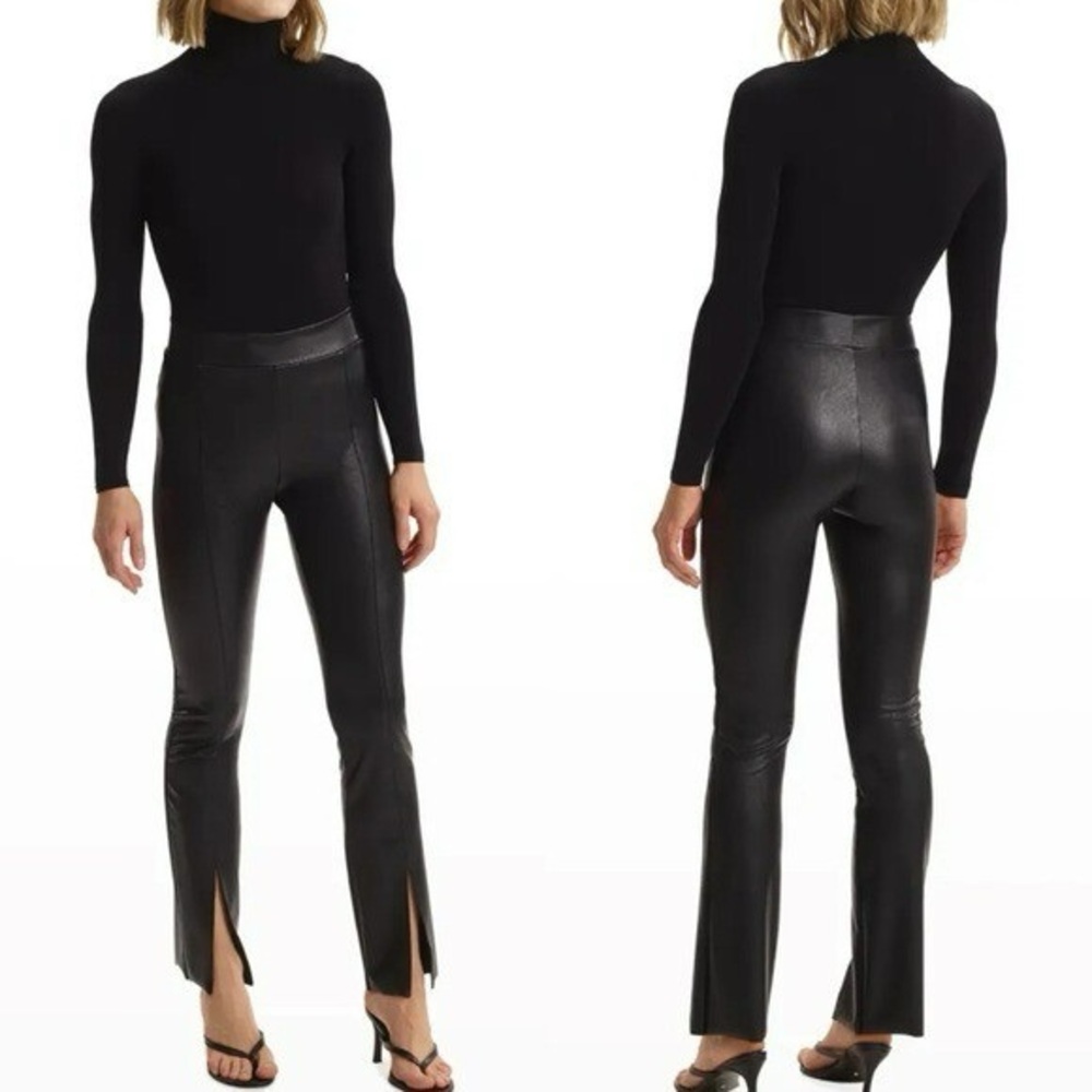 Commando Faux Leather Spit Hem Legging Pants